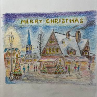 Christmas Card Design Competition Winner Mr Shaun Metcalfe Audley Fairmile