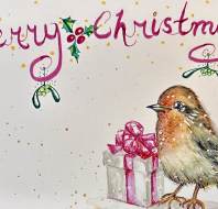 Christmas card competition entry - Michele D Audley Cooper's Hill