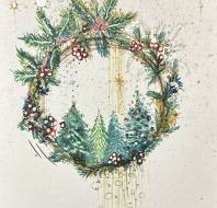 Christmas card competition entry - Michele D Audley Cooper's Hill