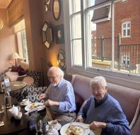 Owners enjoying Breakfast Club at St George's Place