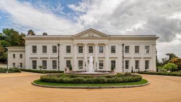 Northcote House at Audley Sunningdale Park, Ascot Mansion house with broad drive and fountain